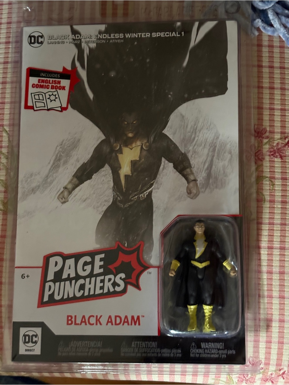 DC Black Adam Action Figure - Black and Gold